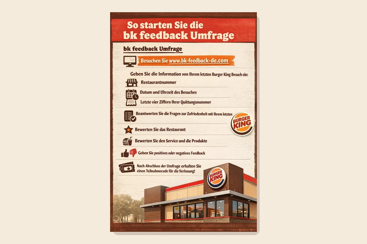 Deutsche Übersicht zum Start der BK Feedback Umfrage